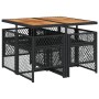 Set de muebles jardín 5 pzas con cojines ratán sintético negro de , Conjuntos de jardín - Ref: Foro24-3210723, Precio: 353,16...