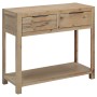 Mesa consola de madera maciza de acacia 82x33x73 cm en Mesas auxiliares | Comprar online en Foru.es