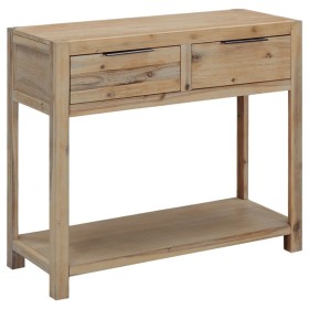 Mesa consola de madera maciza de acacia 82x33x73 cm en Mesas auxiliares | Comprar online en Foru.es