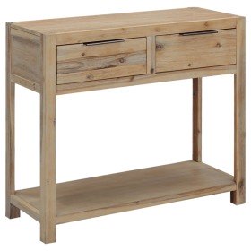 Mesa consola de madera maciza de acacia 82x33x73 cm en Mesas auxiliares | Comprar online en Foru.es