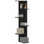 Estantería de pared de esquina madera negra 36,5x36,5x140 cm de , Estantes y estanterías - Ref: Foro24-852628, Precio: 44,77 ...