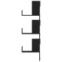 Estantería pared esquina madera ingeniería negro 45x45x147 cm de , Estantes y estanterías - Ref: Foro24-852637, Precio: 48,69...