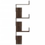 Estantería de pared de esquina madera marrón roble 45x45x147 cm de , Estantes y estanterías - Ref: Foro24-852642, Precio: 55,...
