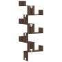 Estantería de pared de esquina madera marrón roble 45x45x147 cm de , Estantes y estanterías - Ref: Foro24-852642, Precio: 55,...