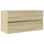 Armario lavabo madera contrachapada roble Sonoma 90x38,5x45 cm de , Muebles de baño - Ref: Foro24-849638, Precio: 50,53 €, De...