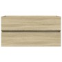 Armario lavabo madera contrachapada roble Sonoma 90x38,5x45 cm de , Muebles de baño - Ref: Foro24-849638, Precio: 50,53 €, De...