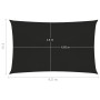 Toldo de vela negro HDPE 160 g/m² 2x4,5 m de vidaXL, Sombrillas - Ref: Foro24-311725, Precio: 28,18 €, Descuento: %