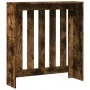 Cubierta de radiador madera ingeniería roble ahumado 78x20x82cm de , Accesorios para radiadores de calefacción - Ref: Foro24-...