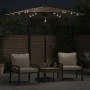 Sombrilla de jardín con LEDs poste acero marrón 223x223x231 cm de , Sombrillas - Ref: Foro24-4005119, Precio: 97,95 €, Descue...