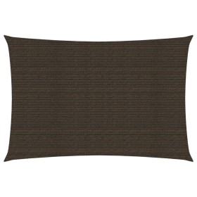 Toldo de vela HDPE marrón 160 g/m² 2x4 m de vidaXL, Sombrillas - Ref: Foro24-311779, Precio: 31,86 €, Descuento: %