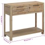 Mesa consola de madera maciza de acacia 82x33x73 cm en Mesas auxiliares | Comprar online en Foru.es