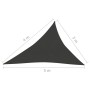 Toldo de vela negro HDPE 160 g/m² 3x4x5 m de vidaXL, Sombrillas - Ref: Foro24-311751, Precio: 32,78 €, Descuento: %