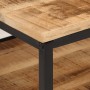 Mesa de centro de madera maciza de mango rugosa 45x45x35 cm de , Mesas de centro - Ref: Foro24-374067, Precio: 73,12 €, Descu...