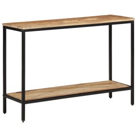 Mesa consola madera maciza de mango rugosa 100x35x70 cm de , Mesas auxiliares - Ref: Foro24-374071, Precio: 105,19 €, Descuen...