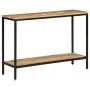 Solid rough mango wood console table 100x35x70 cm by , Side tables - Ref: Foro24-374071, Price: 103,43 €, Discount: %