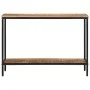 Mesa consola madera maciza de mango rugosa 100x35x70 cm de , Mesas auxiliares - Ref: Foro24-374071, Precio: 103,43 €, Descuen...