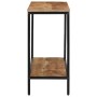 Mesa consola madera maciza de mango rugosa 100x35x70 cm de , Mesas auxiliares - Ref: Foro24-374071, Precio: 105,19 €, Descuen...