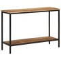 Mesa consola madera maciza de mango rugosa 100x35x70 cm de , Mesas auxiliares - Ref: Foro24-374071, Precio: 105,19 €, Descuen...
