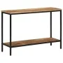 Mesa consola madera maciza de mango rugosa 100x35x70 cm de , Mesas auxiliares - Ref: Foro24-374071, Precio: 103,43 €, Descuen...