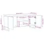 Mueble de TV madera maciza de mango blanco 105x34x46 cm de , Almacenamiento para CD y DVD - Ref: Foro24-377439, Precio: 86,87...