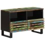 Mueble de TV madera maciza de acacia 70x34x46 cm de , Almacenamiento para CD y DVD - Ref: Foro24-377445, Precio: 66,55 €, Des...