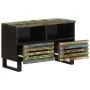 Mueble de TV madera maciza de acacia 70x34x46 cm de , Almacenamiento para CD y DVD - Ref: Foro24-377445, Precio: 66,55 €, Des...