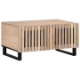 Mesa de centro de madera maciza de mango blanca 80x51x40 cm de , Mesas de centro - Ref: Foro24-377464, Precio: 86,42 €, Descu...