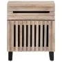 Mesita de noche madera maciza de mango blanca 50x34x60 cm de , Mesitas de noche - Ref: Foro24-377479, Precio: 58,55 €, Descue...