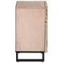 Mesita de noche madera maciza de mango blanca 50x34x60 cm de , Mesitas de noche - Ref: Foro24-377479, Precio: 59,14 €, Descue...