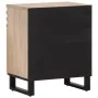 Mesita de noche madera maciza de mango blanca 50x34x60 cm de , Mesitas de noche - Ref: Foro24-377479, Precio: 58,55 €, Descue...