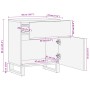 Mesita de noche madera maciza de mango blanca 50x34x60 cm de , Mesitas de noche - Ref: Foro24-377479, Precio: 59,14 €, Descue...