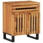 Solid mango wood bedside table in brown, measuring 50x34x60 cm. by , Nightstands - Ref: Foro24-377493, Price: 69,03 €, Discou...