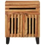 Mesita de noche madera maciza mango marrón 50x34x60 cm de , Mesitas de noche - Ref: Foro24-377493, Precio: 69,03 €, Descuento: %