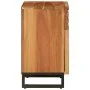 Solid mango wood bedside table in brown, measuring 50x34x60 cm. by , Nightstands - Ref: Foro24-377493, Price: 69,03 €, Discou...