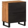 Solid mango wood bedside table in brown, measuring 50x34x60 cm. by , Nightstands - Ref: Foro24-377493, Price: 69,03 €, Discou...