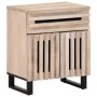 Mesita de noche de madera maciza de mango rugosa 50x34x60 cm de , Mesitas de noche - Ref: Foro24-377491, Precio: 60,51 €, Des...