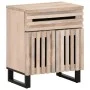 Mesita de noche de madera maciza de mango rugosa 50x34x60 cm de , Mesitas de noche - Ref: Foro24-377491, Precio: 60,51 €, Des...