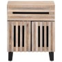 Mesita de noche de madera maciza de mango rugosa 50x34x60 cm de , Mesitas de noche - Ref: Foro24-377491, Precio: 60,51 €, Des...