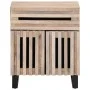 Mesita de noche de madera maciza de mango rugosa 50x34x60 cm de , Mesitas de noche - Ref: Foro24-377491, Precio: 60,51 €, Des...