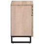 Mesita de noche de madera maciza de mango rugosa 50x34x60 cm de , Mesitas de noche - Ref: Foro24-377491, Precio: 60,51 €, Des...