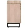 Mesita de noche de madera maciza de mango rugosa 50x34x60 cm de , Mesitas de noche - Ref: Foro24-377491, Precio: 60,51 €, Des...