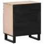 Mesita de noche de madera maciza de mango rugosa 50x34x60 cm de , Mesitas de noche - Ref: Foro24-377491, Precio: 60,51 €, Des...