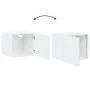 Armario de pared madera de ingeniería blanco 45x42,5x40 cm de , Aparadores - Ref: Foro24-846103, Precio: 41,71 €, Descuento: %