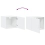 Armario de pared madera de ingeniería blanco 45x42,5x40 cm de , Aparadores - Ref: Foro24-846103, Precio: 42,29 €, Descuento: %