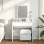 Tocador con luces LED blanco 80x41x144,5 cm de , Tocadores para dormitorios - Ref: Foro24-848178, Precio: 127,03 €, Descuento: %