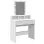Tocador con luces LED blanco 80x41x144,5 cm de , Tocadores para dormitorios - Ref: Foro24-848178, Precio: 127,03 €, Descuento: %