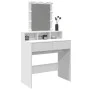 Tocador con luces LED blanco 80x41x144,5 cm de , Tocadores para dormitorios - Ref: Foro24-848178, Precio: 127,03 €, Descuento: %