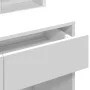 Tocador con luces LED blanco 80x41x144,5 cm de , Tocadores para dormitorios - Ref: Foro24-848178, Precio: 127,03 €, Descuento: %