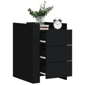 Mesita de noche madera de ingeniería negro 45x50x65 cm de , Mesitas de noche - Ref: Foro24-848305, Precio: 90,30 €, Descuento: %