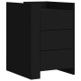 Mesita de noche madera de ingeniería negro 45x50x65 cm de , Mesitas de noche - Ref: Foro24-848305, Precio: 91,73 €, Descuento: %